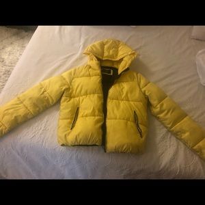 Yellow Bershka Puffer